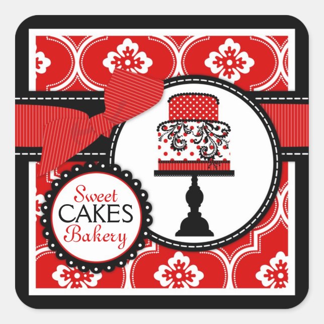 Sweet Cake Sticker Red B (Front)