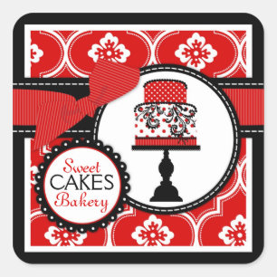 Sweet Cake Sticker Red B