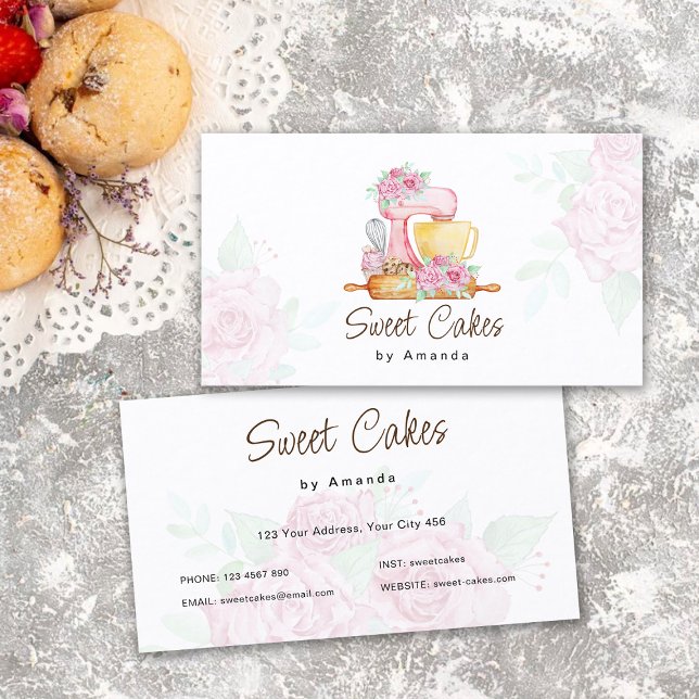 Sweet Cakes Bakery  Business Card (Creator Uploaded)