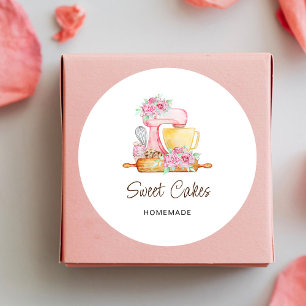 Sweet Cakes Bakery  Classic Round Sticker