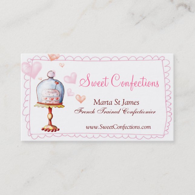 Sweet Cakes Business Cards (Front)
