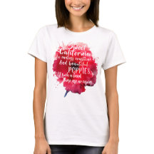 Sweet California Red Poppy Romantic Patriotic