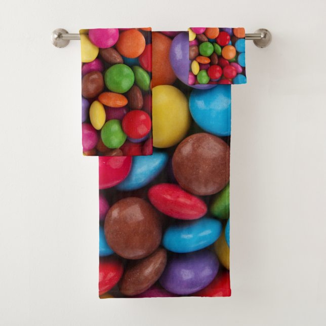 Sweet candies bath towel set (Insitu)