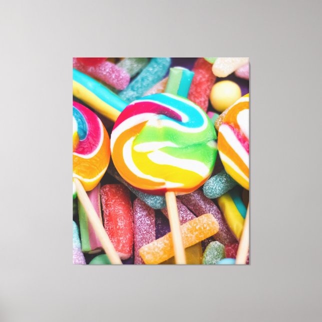 sweet candies canvas print (Front)