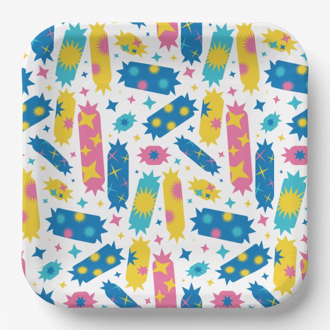 Sweet candies. paper plate (Front)