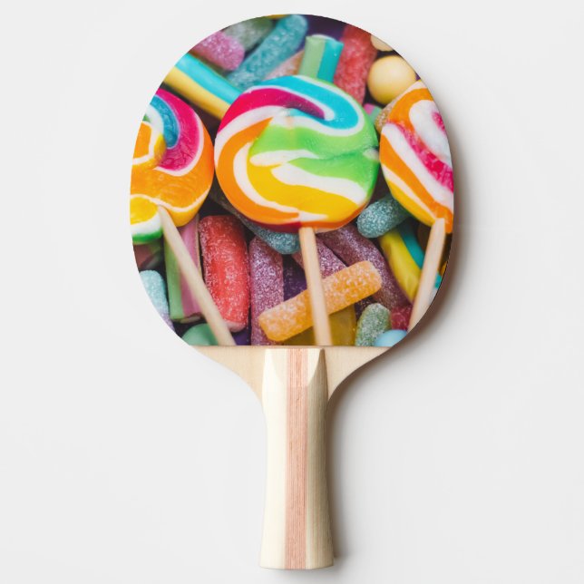 sweet candies ping pong paddle (Front)