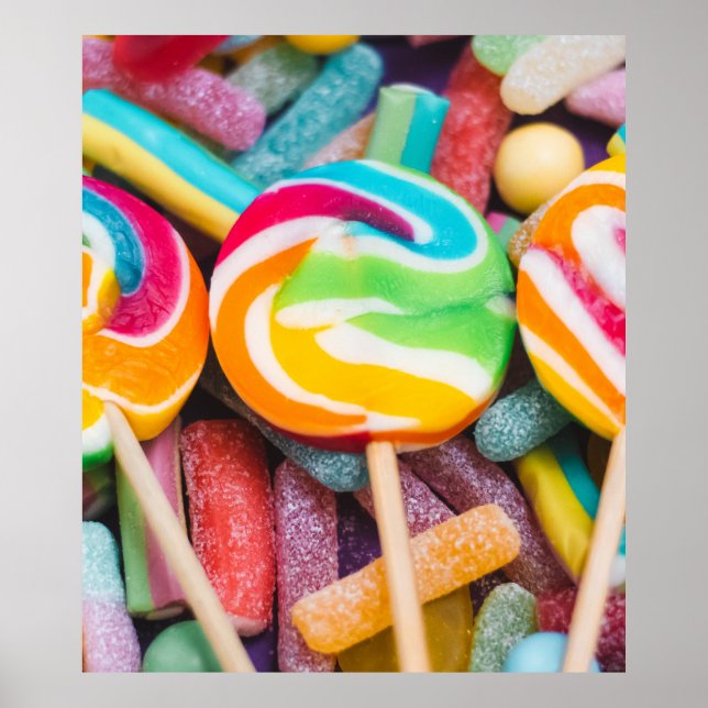 sweet candies poster (Front)