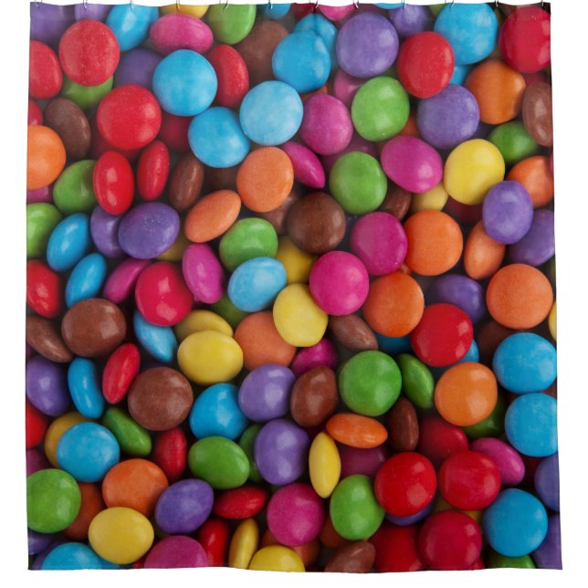 Sweet candies shower curtain (Front)