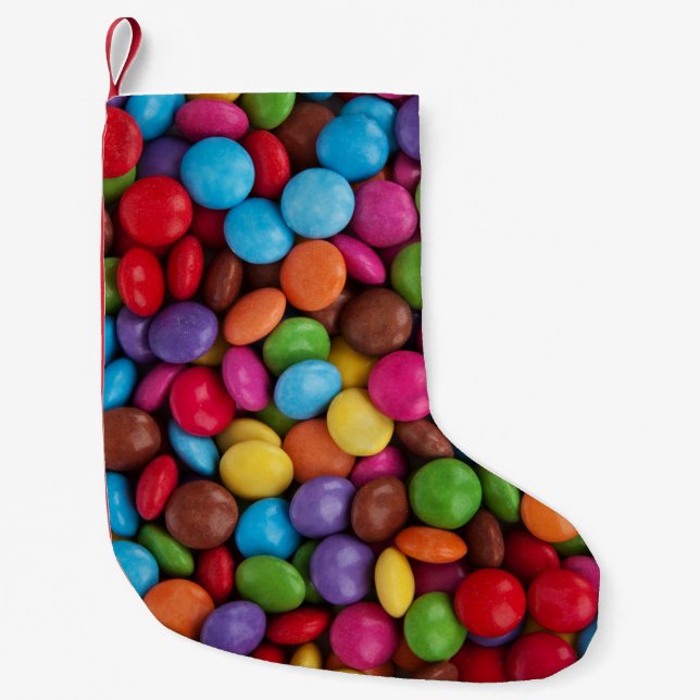 Sweet candies small christmas stocking (Front)