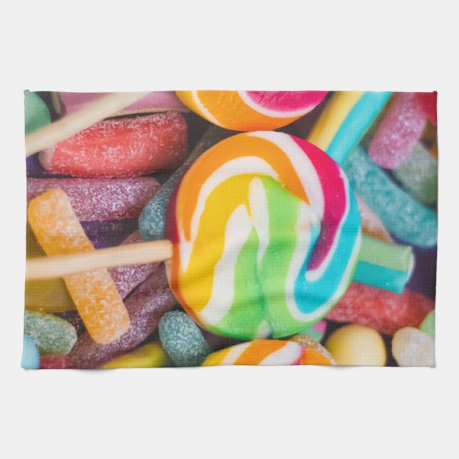 sweet candies tea towel (Horizontal)