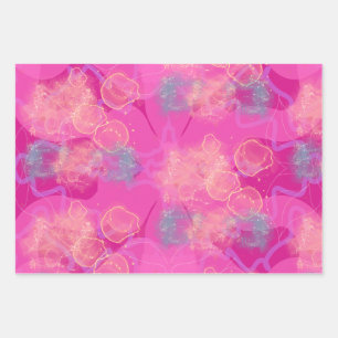 Sweet candy abstract art wrapping paper sheet