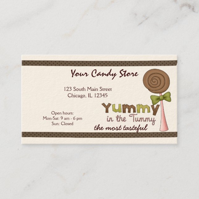 Sweet Candy Business Card (Front)