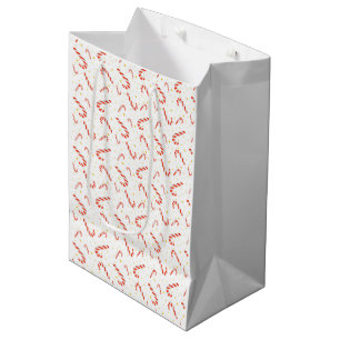 Sweet Candy Cane Christmas Medium Gift Bag