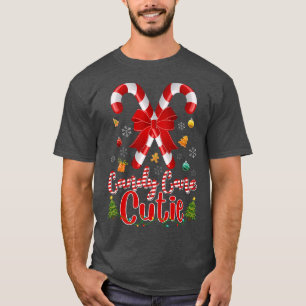 Sweet Candy Cane Cutie Christmas Candy Cane In Sno T-Shirt