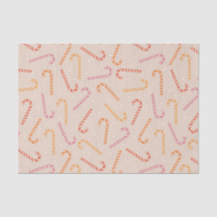 Sweet candy cane pattern tissue paper