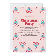 Sweet Candy Canes and Bows Christmas