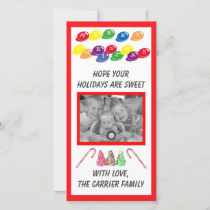 Sweet Candy Christmas - Photo Card