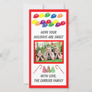 Sweet Candy Christmas - Photo Card