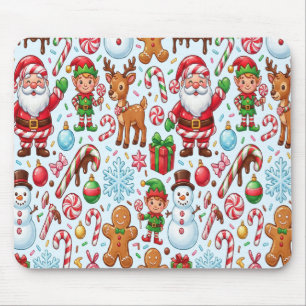 Sweet Candy Christmas Treats Gingerbread Man Mouse Mat