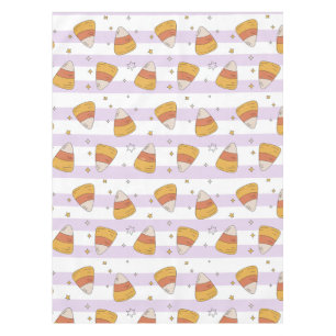 Sweet Candy Corn & Stars Halloween Pattern Tablecloth