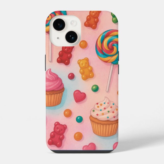 Sweet Candy Land Phone Case – Cute Pastel Candy De (Back)