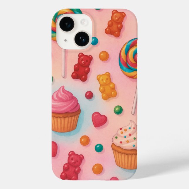 Sweet Candy Land Phone Case – Cute Pastel Candy De (Back)