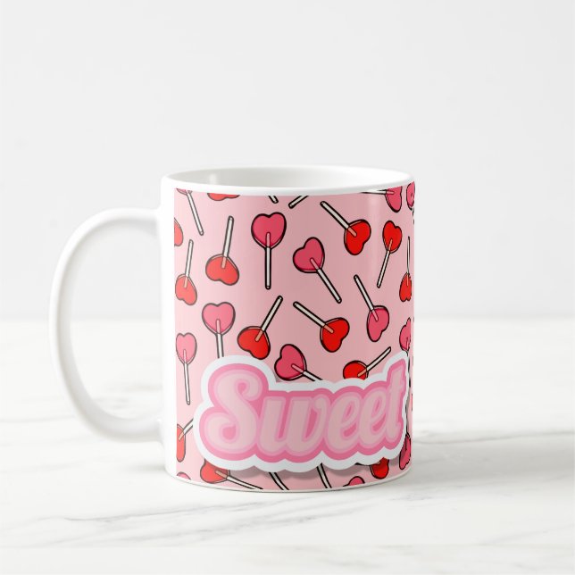 Sweet Candy Lollipop Girly Mug (Left)
