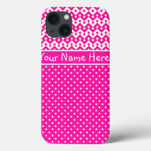 Sweet Candy Pink and White Custom iPad 2/3/4 Case