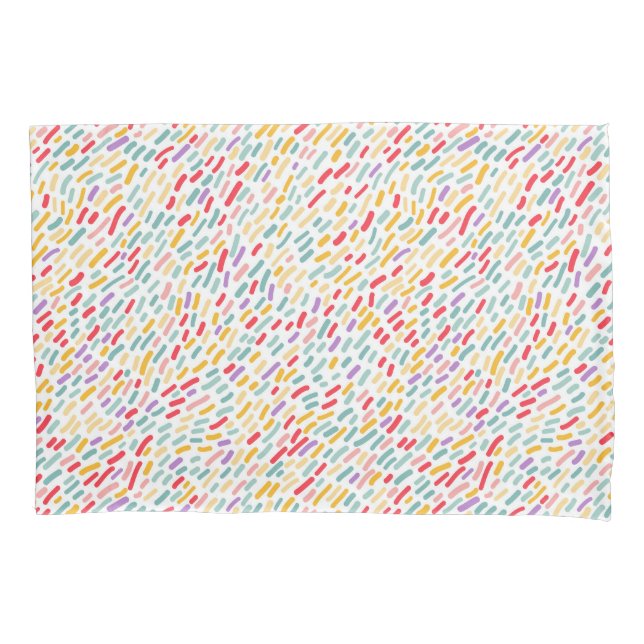 Sweet Candy Sprinkle Pattern Pillowcase (Front-Left)