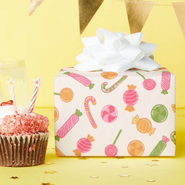 Sweet Candy  Wrapping Paper (Birthday Party)