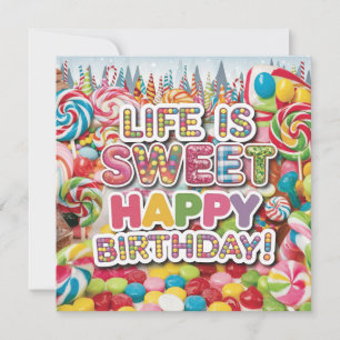Sweet Candyland Birthday Design – Fun & Colorful Card