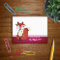 Sweet Cartoon Red Fox Personalised