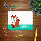 Sweet Cartoon Red Fox Personalised