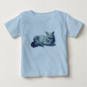 sweet cat british shorthair kitty cartoon style baby T-Shirt