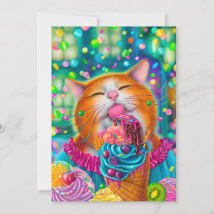 Sweet Cat Holiday Card