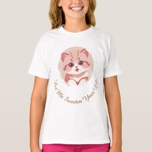 Sweet Cat Photo, Text, Replaceable, Funny T-Shirt