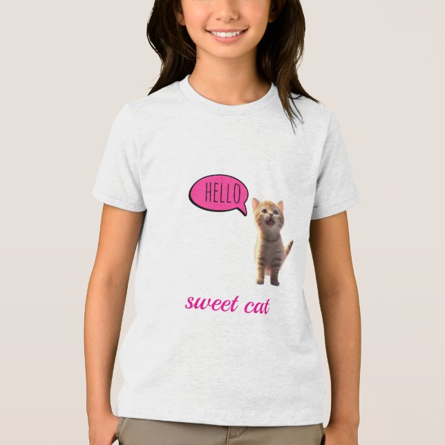 “Sweet Cat” Tri-Blend Shirt (Front)