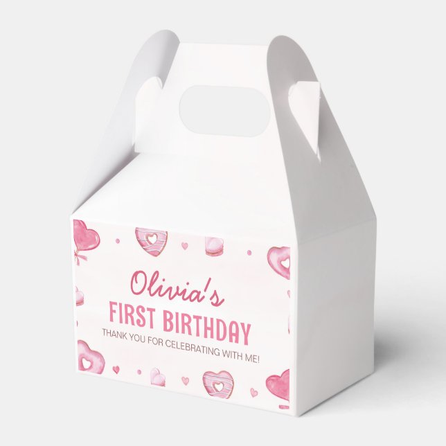 Sweet Celebration Birthday Favour Box (Front Side)