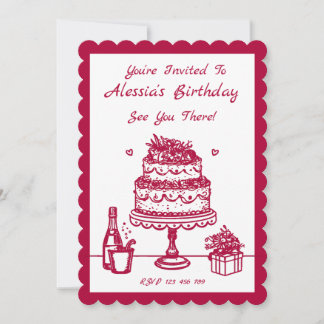 Sweet Celebration Birthday Invitation