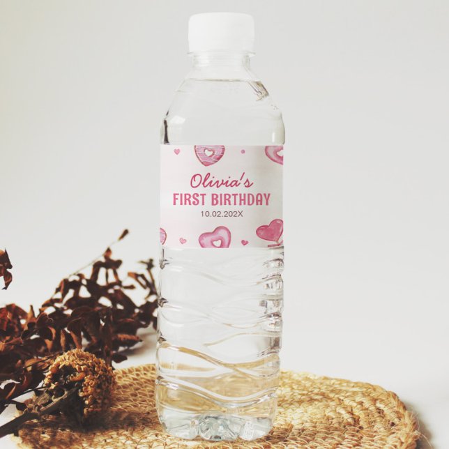 Sweet Celebration Birthday Water Bottle Label (Creator Uploaded)