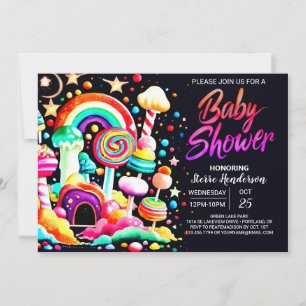 Sweet Celebration Candy Baby Shower Invitation