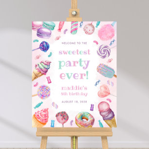 Sweet Celebration Candy Birthday Welcome Sign