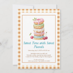 Sweet Celebration Invite – Colourful Doughnuts Par