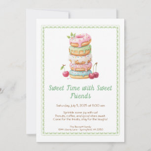 Sweet Celebration Invite – Colourful Doughnuts Par