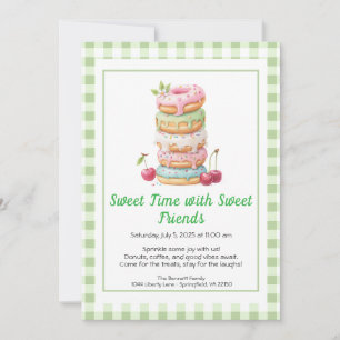 Sweet Celebration Invite – Colourful Doughnuts Par