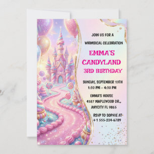 Sweet Celebration Kids Birthday Invite