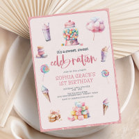 Sweet Celebration Pink Candyland Birthday Party