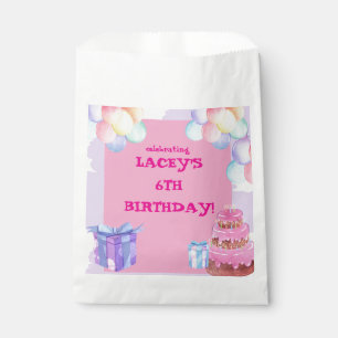 Sweet Celebration: Purple and Pink Birthday  Favour Bags
