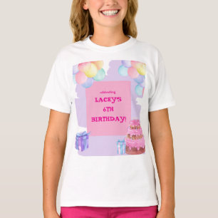 Sweet Celebration: Purple and Pink Birthday  T-Shirt