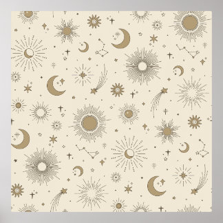 Sweet Celestial Foil Prints